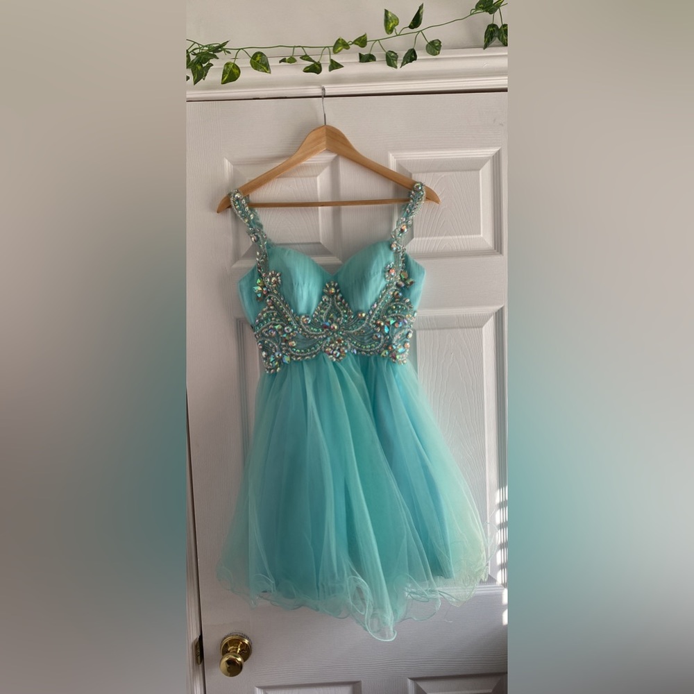 Turquoise Grad Dress